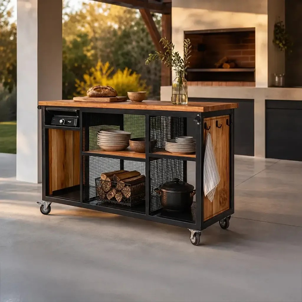 Barra Iron Wood Ceibo 16060 Con Grill Eléctrico - foto principal