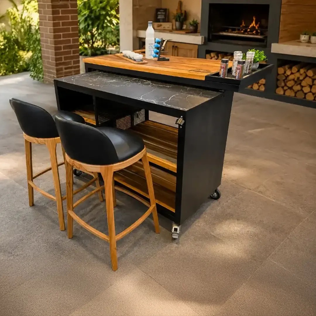 Barra Iron Wood Móvil Extensible 14160 Teka - foto principal
