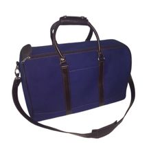Bolso De Cuero Y Lona - foto 1