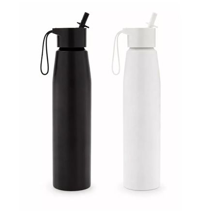 Botella Straw de aluminio