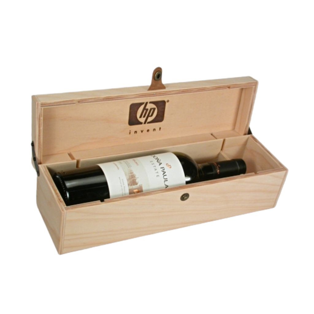 Caja de madera con Logo - foto principal