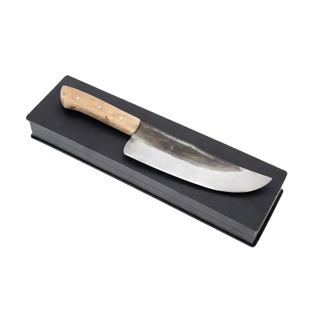Cuchilla Premium Rústica En Box De Madera - foto principal