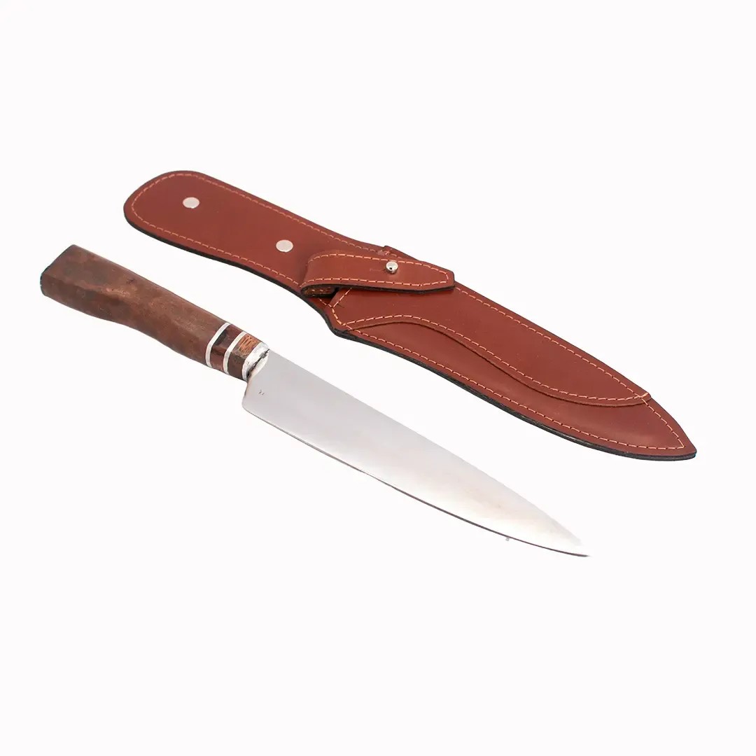 Cuchillo G 3 Anillos En Vaina De Cuero - foto principal