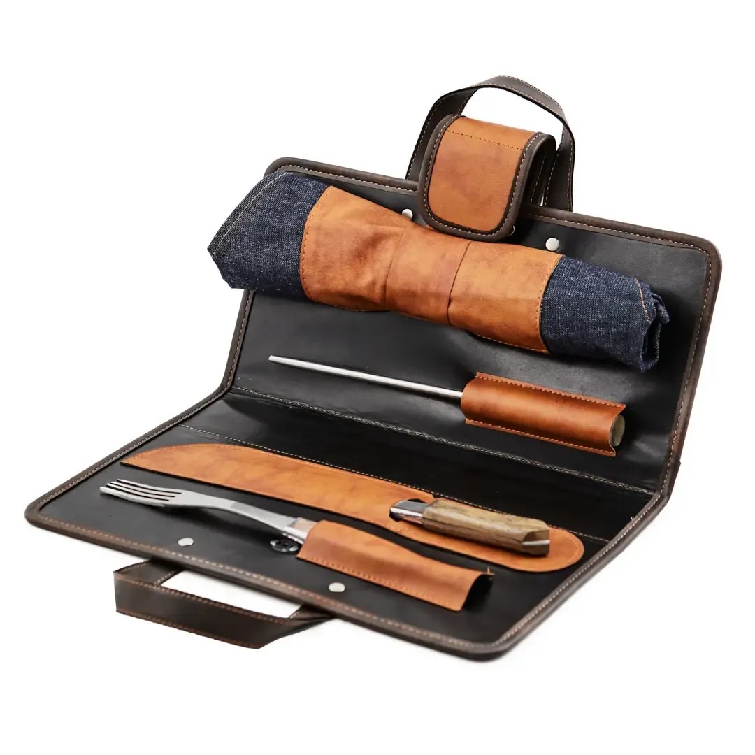 Estuche Accesorios Para Parrilla Con Delantal - foto principal