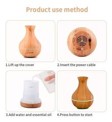 Humidificador Aromatizador Ultrasónico Led 120ml - foto 2