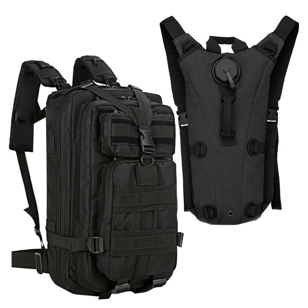 Kit Mochila Táctica Militar 45L + Mochila Camel Back 2.5L - foto principal