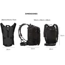 Kit Mochila Táctica Militar 45L + Mochila Camel Back 2.5L - foto 2