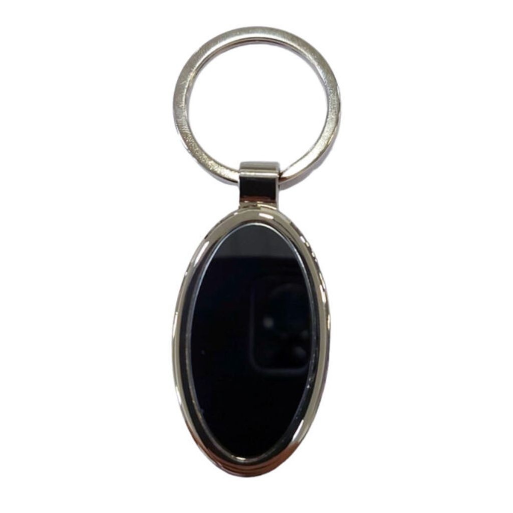 Llavero Laqueado Negro Oval - foto principal