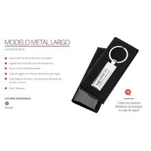 Llavero Metal Cuadrado - foto 2