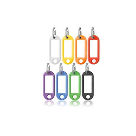 Llavero Portaetiqueta Flexible C/aro