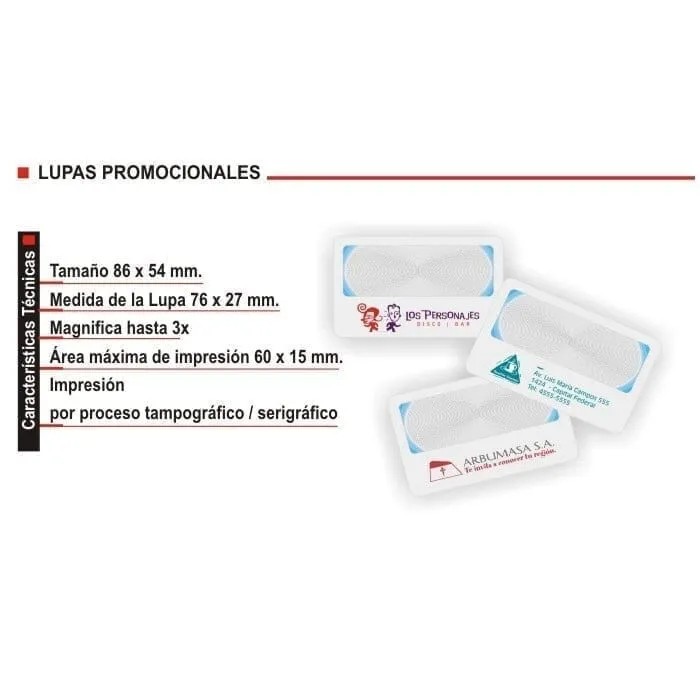 Lupas Promocionales - foto principal