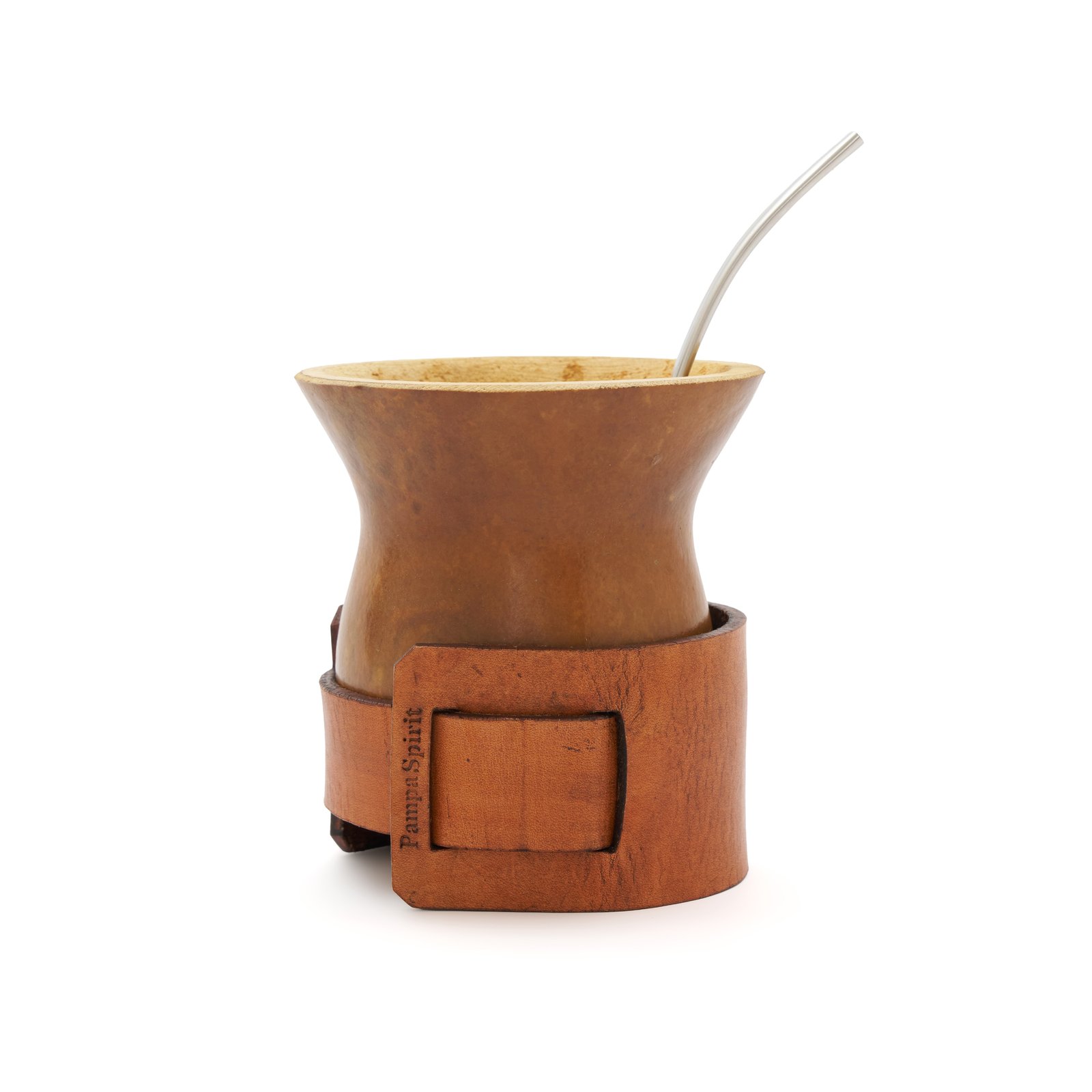Mate Alazan ( calabaza + cinturon de cuero) - foto principal