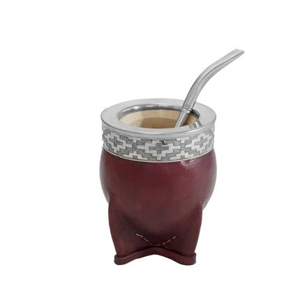 Mate Imperial De Alpaca Y Acero Con Bombilla