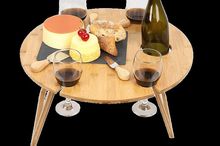 Mesa de Vino Portátil de Bambú (HL3481) - foto 3