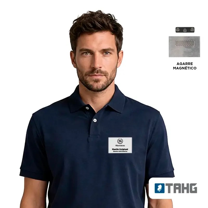 Name Tag Alloy Blanco Grande - foto principal