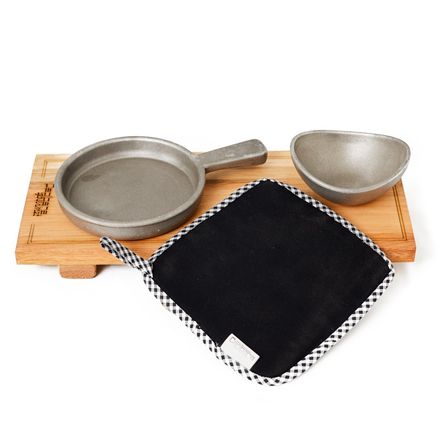 Set Nº1 Fundición de Aluminio con Manopla