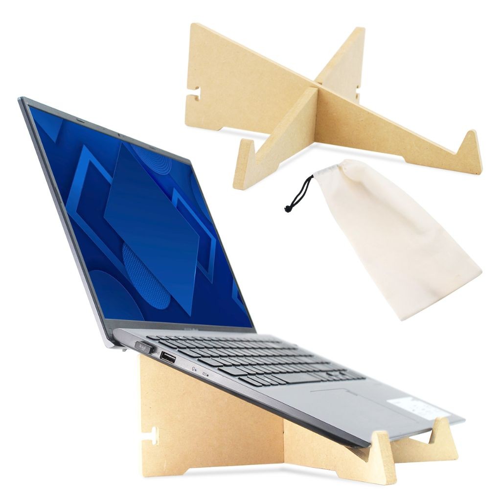 Soporte portanotebook MDF hasta 16″ - foto principal