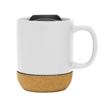Taza sublimable con tapa y base de corcho - foto 2