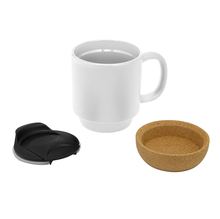Taza sublimable con tapa y base de corcho - foto 5