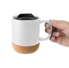 Taza sublimable con tapa y base de corcho - foto 6