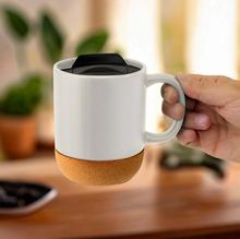 Taza sublimable con tapa y base de corcho - foto 7
