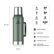 Termo Clasico 950 Ml con Manija y Tapon Cebador - foto 2
