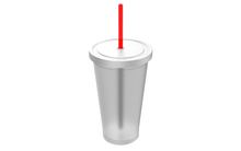 Vaso Juice con tapa y sorbete - foto 1