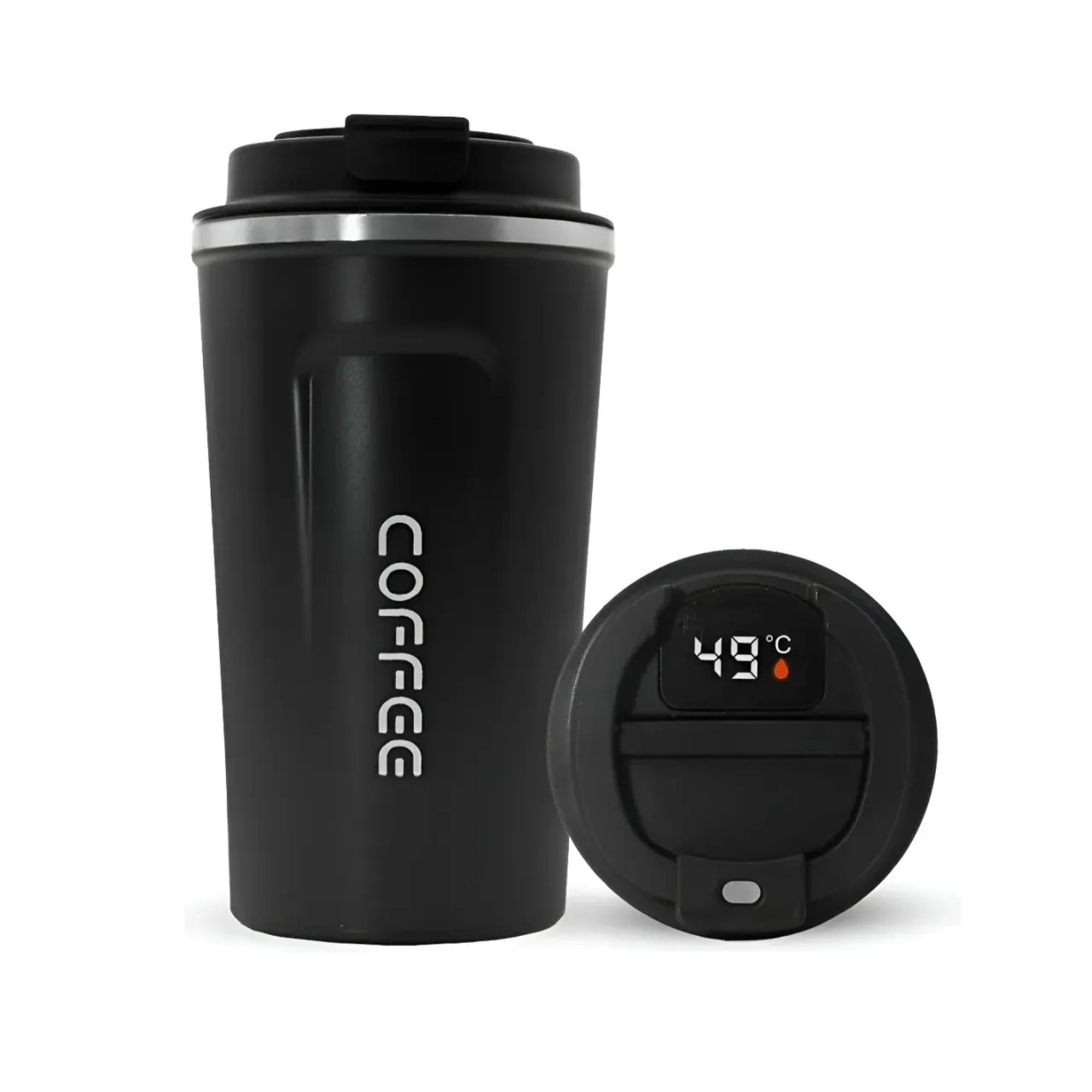 Vaso Térmico Con Display LED 510ml – Blanco - foto principal