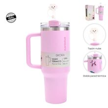 Vaso térmico Skora con bombilla y tapon nube 1200ml - foto 1